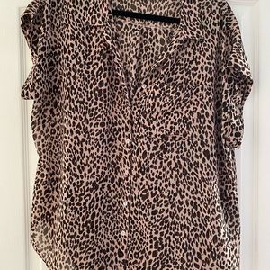 Leopard Print Blouse